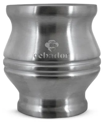 Produktbild von Cebador - TermoColador Mate Becher Silber 190ml - Doppelwandiger Edelstahl Thermobecher - Hält Temperatur Lange - Yerba Mate