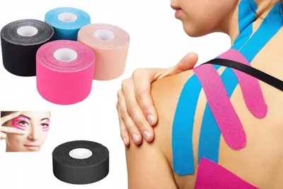 Zdjęcie produktu dla Taśma do kinesiotapingu 2,5 cm x 5 cm - 2 sztuki