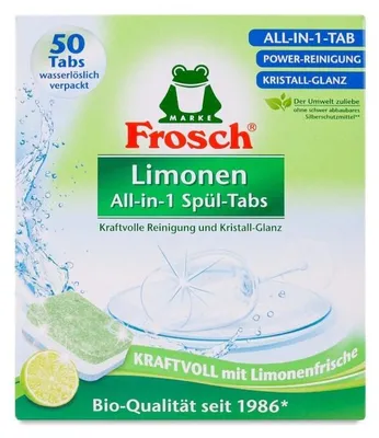 Produktbild von Gescgirrspul-Tabs Limone 50 Stück Geschirrspültabs - Frosch