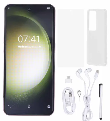 Produktbild von S23 Ultra Smartphone 6,53 Zoll 4G LTE entsperrt 12 GB 256 GB 8 MP 32 MP MTK6753 Dünn 2400 x 3200 Face Unlock Handy mit Stift 7800 mAh Akku Lila