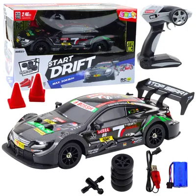 Obrázok produktu pre Drift Car Rc Black Carbon 30km/h 1:16