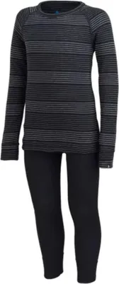 Immagine prodotto di Zestaw bielizny dziecięcej Odlo Set long ACTIVE WARM ECO SET roz. 140cm Czarno-Szary
