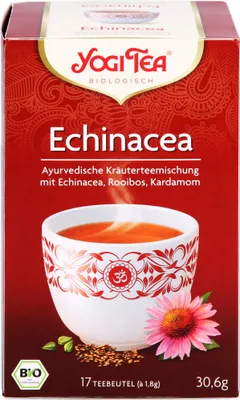 Zdjęcie produktu dla YOGI TEA Echinacea ajurwedyjska mieszanka herbat ziołowych, 17 torebek filtracyjnych