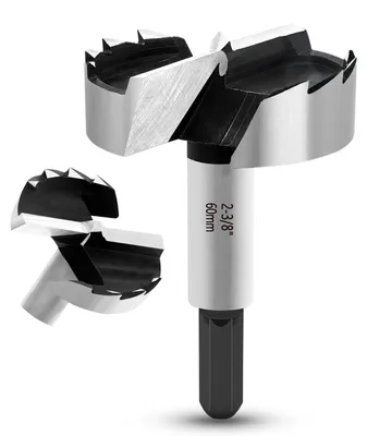 Obrázek produktu pro Vrták Forstner 60 mm, pro dřevo, s šestihrannou stopkou, určený pro precizní vrtání