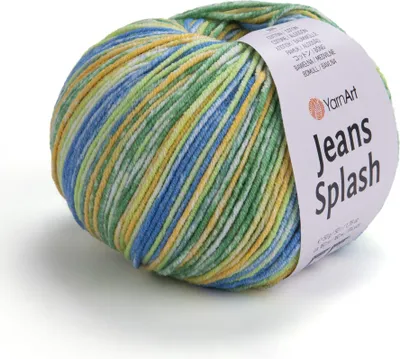 Obrázek produktu pro YarnArt Jeans Splash 957: Vysoce kvalitní vícebarevná příze, 55% bavlna, 45%.Polyakryl, 160m/50g