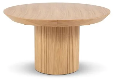 Produktbild von Masseno Ausziehbar Esstisch DORIC 130 - 180 cm x 130 cm Rund Tisch für Wohnzimmer, Küche, Eichefarben