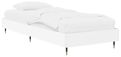Image de vidaXL Cadre de lit blanc 80 x 200 cm en aggloméré