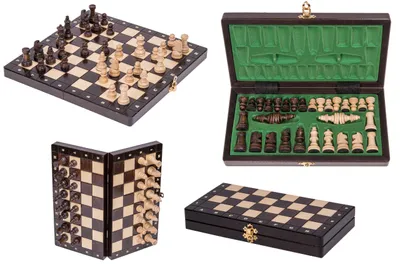 Immagine prodotto di SQUARE - Scacchi Magnetic Classic - set di scacchi in legno - scacchiera - 27 x 27 cm