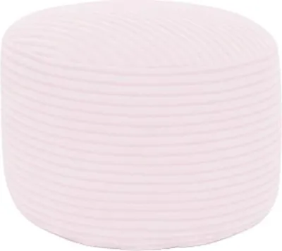 Immagine prodotto di Poggiapiedi sfoderabile in velluto a coste BANANAIR 55x30 cm rosa