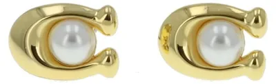 Immagine prodotto di Eleganti orecchini placcati oro con perla 37341922GLD100