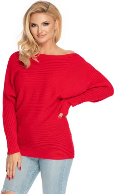 Immagine prodotto di PeeKaBoo Maglione oversize da donna Saros Rosso Universale