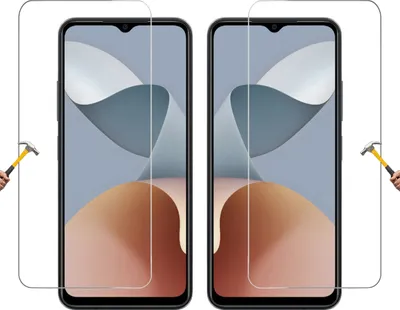 Produktbild von ino 2X Schutzglas kompatibel mit ZTE Blade A54 / Blade V40 Panzerglas Panzer DisplayschutzSchutz Glas Displayglas 9H