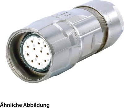Produktbild von HUMMEL SET inkl. Kontakte M23 Signal Kabelsteckverbinder, Löteinsatz gerade Polzahl 19-pol., Buchse Kabelabgang gerade,