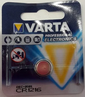 Obrázok produktu pre Varta CR1216, Batéria na jedno použitie, CR1216, Lítium, 3 V, 1 kusov, 27 mAh