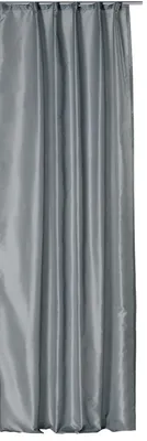Produktbild von Vorhang grau Kräuselband halbtransparent Wildseiden Optik 140x245 cm
