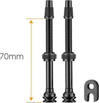 Produktbild von Ciclovation Tubeless Ventil leicht 70 mm schwarz
