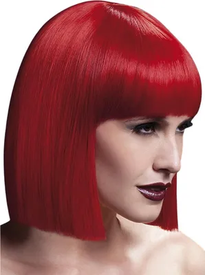 Produktbild von Blunt Cut rot - Kostüm Perücke für Fasching