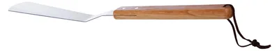Produktbild von Grill- und Pfannenwender - Pizzawender - Holzgriff - L: 46,5cm - Edelstahl - für Küche und Grill