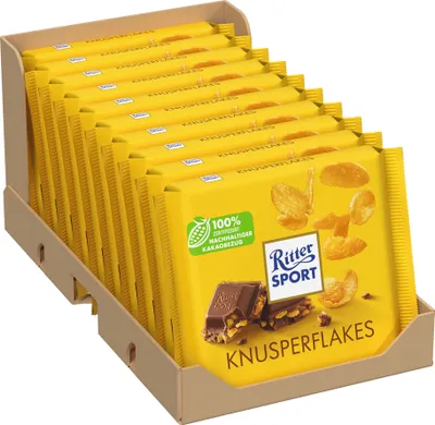 Produktbild von Ritter Sport Knusperflakes 10 x 100g