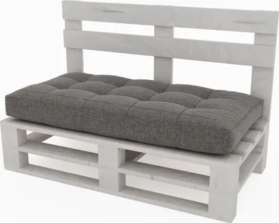Produktbild von Lermowood Palettenmöbel Mpe Bank 100 x 60 cm Weiß | Europaletten Indoor und Outdoor Lounge Gartenmöbel Holz Gartenmöbel Set Lounge Möbel Terrasse Balkon Loft Stil Paletten