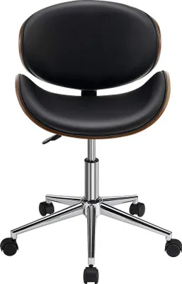 Produktbild von Famanu Bürostuhl Ergonomisch - Schwarz, Höhenverstellbar 76-88 cm