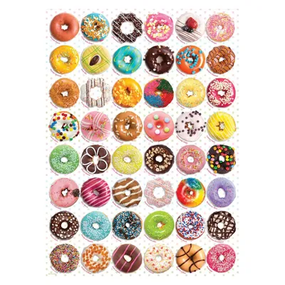 Zdjęcie produktu dla Eurographics Donuts Tops 1000pcs, 1000 szt., Żywność i napoje