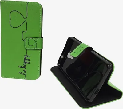 Produktbild von Handyhülle Tasche für Handy Wiko Robby Be Happy Grün