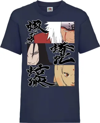Immagine prodotto di Maglietta per bambini Naruto Legendary Sannin, 9-11 Jahr - 140 , Bleu foncé