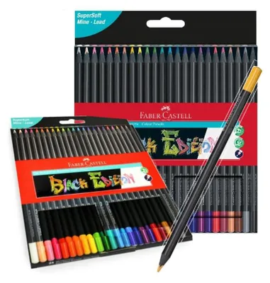Image de FABER-CASTELL Buntstifte Black Edition 24er Kartonetui