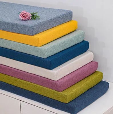 Image de Coussin de siège - Tapis de chaise - Assise confortable - Base antidérapante - 160x40x3 cm - Gris