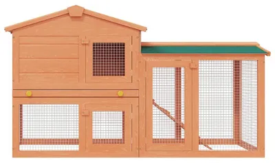 Produktbild von vidaXL Kaninchenstall Groß Holz