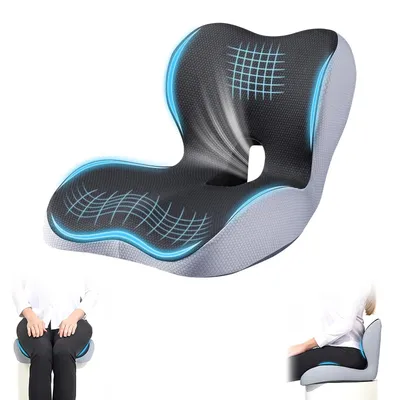 Productafbeelding van Ergonomisch Zitkussen met Rugleuning voor Kantoorstoelen
