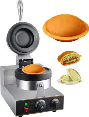 Produktbild von 220V Burgerpresse Maschine UFO-Form | Elektrische Hamburgerpresse, Panini Grill, Waffelmaschine für gefüllte Burger, Flying-Saucer-Snacks & Gelato