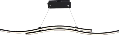 Produktbild von Näve Leuchten LED Pendelleuchte "ONDA" L: 96cm LED Pendelleuchte "ONDA" L: 96cm Pendelleuchte - LED-Pendelleuchte "ONDA", Hängelampe im Modern Style, ausMetall und Kunststoff in schwarz, 110 cm hoch, Maße 96 x 8,5 cm, Inkl. LED