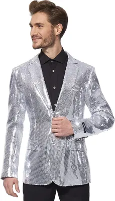 Produktbild von SuitMeister Glitzerjacke silber Größe: XXL