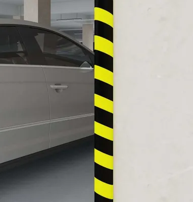 Produktbild von "im Angebot" Kantenschoner Gelb & Schwarz 4x3x100 cm Polyurethan- Hinweisschilder CC1044