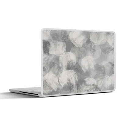Produktbild von MuchoWow® Laptop Aufkleber Sticker Cover Abstrakt - Farbe - Grau - Malerei 36.5x27.5 cm - Laptop-Sticker