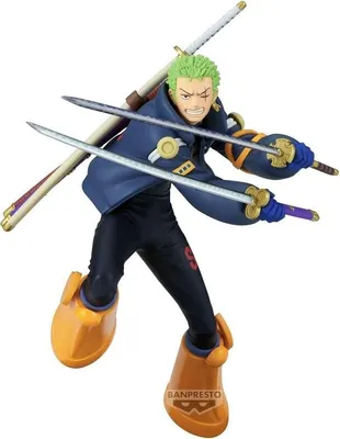 Produktbild von One Piece Roronoa Zoro Battle Record Figur, 16 cm, Sammlerstück