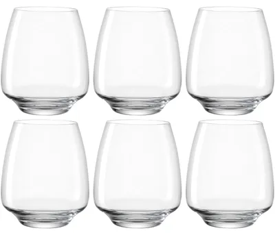 Trinkgläser Set 6er, Teqton-Glas, 460 ml, spülmaschinengeeignet