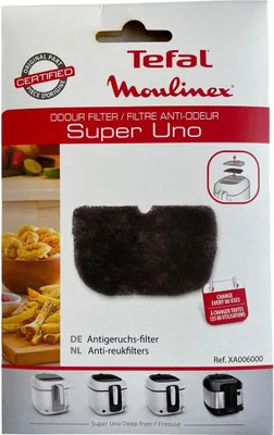 Produktbild von Tefal Moulinex Friteusenfilter Anti-Geruchs-Filter für Super Uno Friteuse - Nr. XA006000