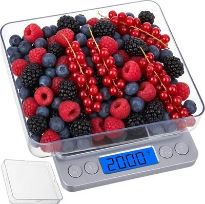 Obrázek produktu pro Přesná LCD kuchyňská váha 2 kg se 2 miskami