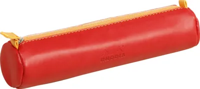 Produktbild von Rhodia 318993C, Weiches Federmäppchen, Kunstleder, Rot, Einfarbig, Reißverschluss, 215 mm
