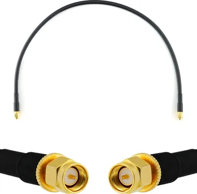 Image de SMA mâle à SMA mâle 50cm - HF-240 (équivalent LMR 240) Extension câble d'antenne - pour WiFi RF Antenne GSM LTE 4G 5G 6G Routeur Amplificateur de signal Lora Ham CB radio