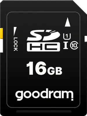Zdjęcie produktu dla Goodram S1A0, 16 GB, SDHC, Klasa 10, UHS-I, 100 MB/s, 10 MB/s