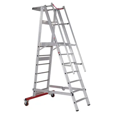 Produktbild von Euroline Premium 32777 Podestleiter fahrbar 7 Stufen