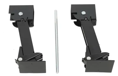 Immagine prodotto di Supporti per roulotte - Verricelli telescopici - Altezza regolabile da 290 a 455 mm - Capacità di carico 450 kg - Acciaio inossidabile - Set da 2 pezzi