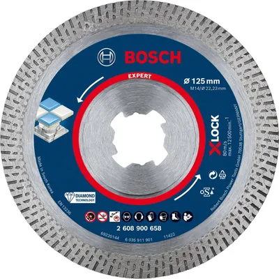 Image de Bosch Expert HardCeramic - Disque diamanté - pour céramique, carrelage dur, pierre dure - 125 mm - pour P/N : 06017C9201