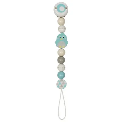 Produktbild von Goki Schnullerkette Pinguin, Blau, Grau, Weiß, Holz, Junge/Mädchen