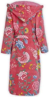 Produktbild von PiP Studio Bademantel Morgenmantel Saunamantel Bathrobe Good Evening, Farbe:Rot, Wäschegröße:L, Artikel:-coral