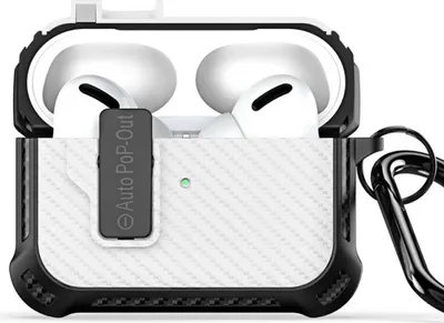 Produktbild von DUX DUCIS PECI-Serie Kopfhörerhülle kompatibel mit Apple AirPods Pro 2 Weiß